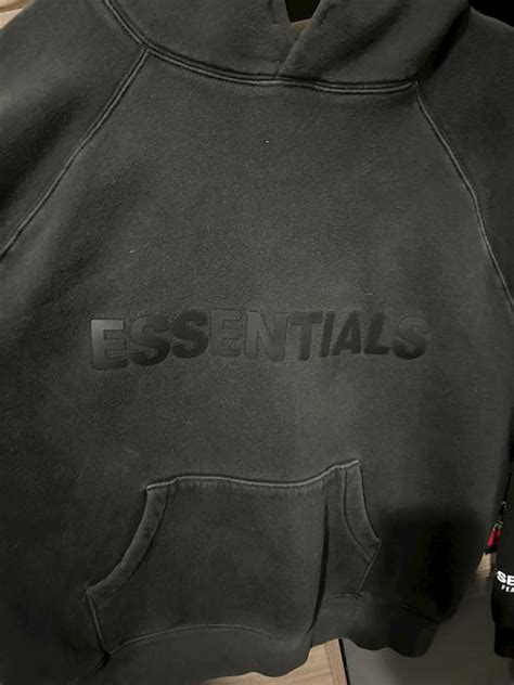 Essentials Essentials Fear Of God Front Spell Out Logo Hoodie | Grailed