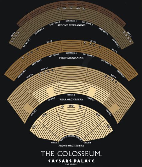 Caesars Palace Colosseum Seating Chart Las Vegas | Brokeasshome.com