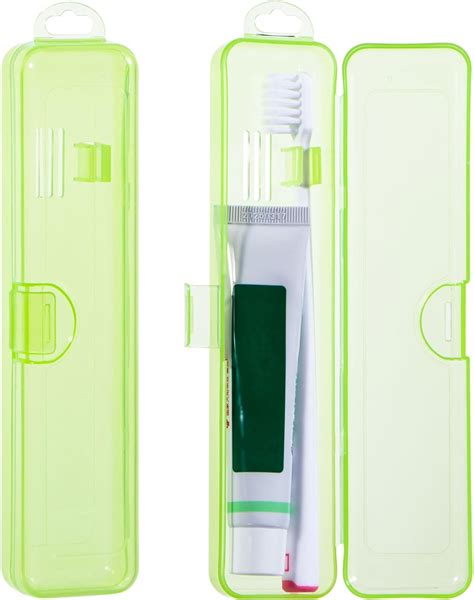 Amazon.com: Gamdee Toothbrush Case Holder 2 Pack, Clear Green ...