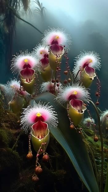 Premium AI Image | A bunch of orchids that are called orchids