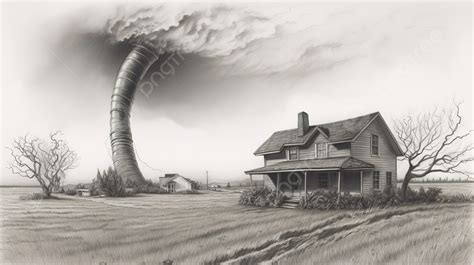 Tornado Pencil Drawing