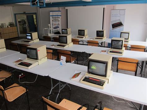 1980s classroom of BBC micros, Cambridge Computer Museum | Flickr