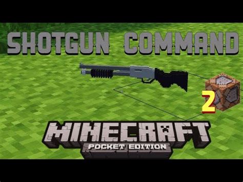 Minecraft(PE) SHOTGUN COMMAND(Gun Command EP4) - YouTube