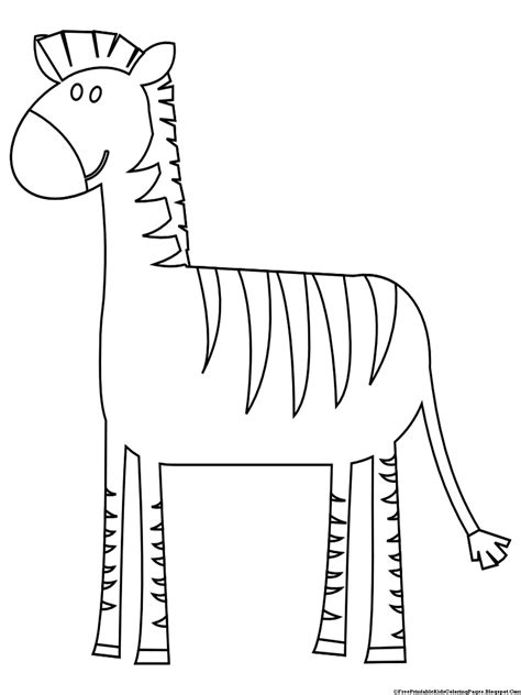 Zebra Coloring Pages | AMP Blogger design