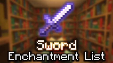 Sword Enchantment List - Wiki Guide - 9Minecraft.Net