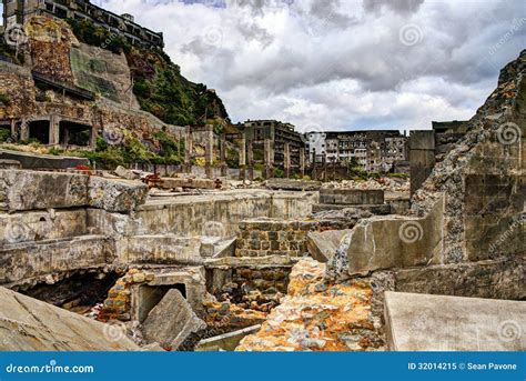 Gunkanjima stock image. Image of hashima, facility, japanese - 32014215