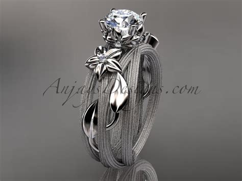 Unique Moissanite Engagement Rings by AnjaysDesigns