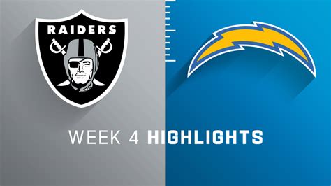 Las Vegas Raiders vs. Los Angeles Chargers highlights | Week 4