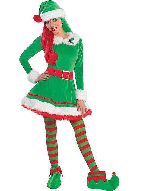 Santa Claus Elf Green Costume Christmas Outfit