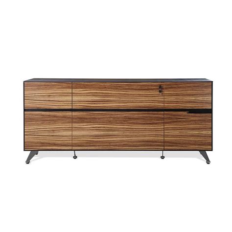 Zebrano Wood Credenza by Unique Furniture | Unique Desks