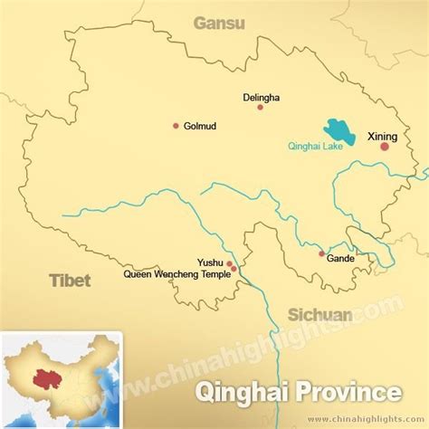 Map of Qinghai