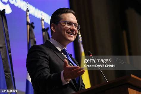 Canadian Conservative Party leader Pierre Poilievre speaks during the ...