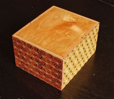 Affine Creations : Special Japanese-style puzzle box, completed.