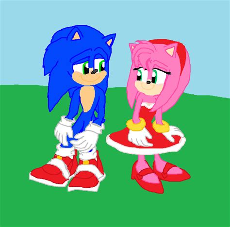 Sonic and Amy Moment Time (SonicMovie Fanart) Live Action ...