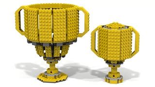 Large and Small Studded Lego Trophies | This side-by-side co… | Flickr