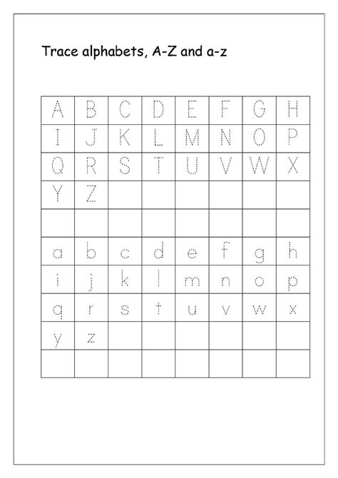 Tracing Letters a-z Worksheets | Letter tracing worksheets, Alphabet letter worksheets, Tracing ...