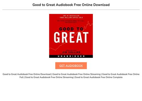 Good to Great Audiobook Free Online Download by MaritaSinann - Issuu