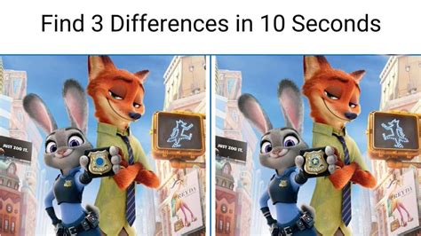 Spot The Difference: Can You Find 3 Differences in 10 Seconds?