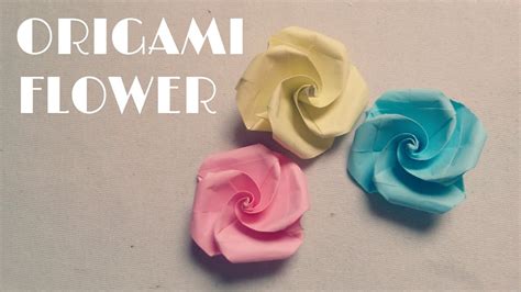 Origami Easy - Origami Flower Tutorial - YouTube