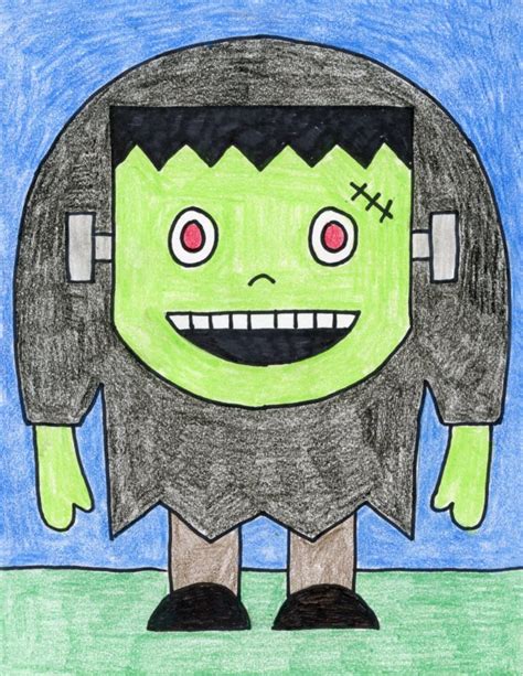 Frankenstein Drawing · Art Projects for Kids