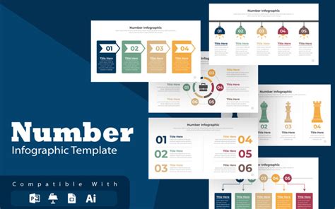 Number Infographic PowerPoint Template - TemplateMonster