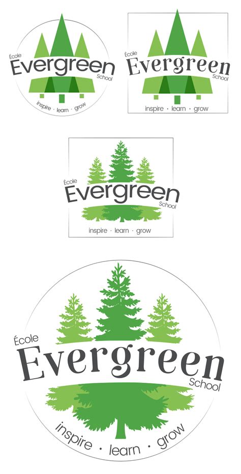 Evergreen School logo :: Behance