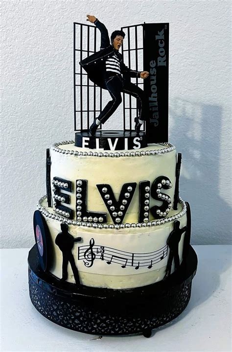 Pin by Danielle Redecker on 10th Birthday | Elvis presley cake, Elvis birthday party, Cake