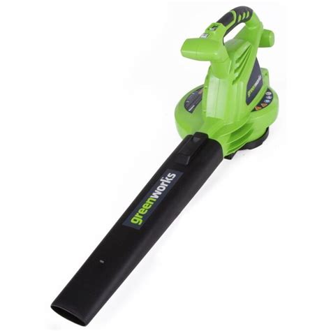 Greenworks 7-Amp 150-CFM 160-MPH Corded Electric Leaf Blower in the ...