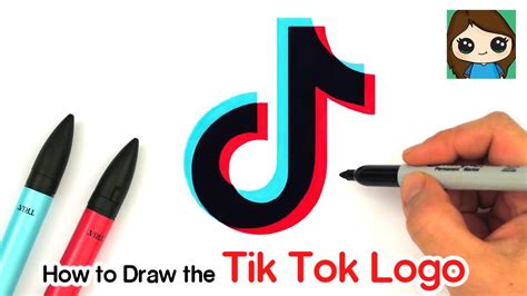 Tik Tok Logo Coloring Sheet