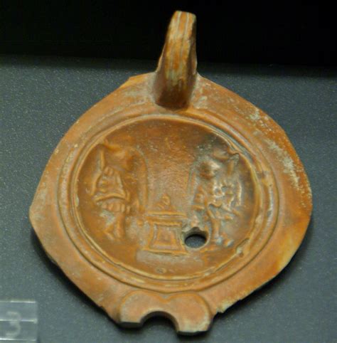Llàntia amb lars | Roman oil lamp representing two Lares, Mu… | Flickr