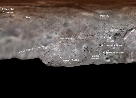 Pluto's Moon Charon Gets First Official Feature Names - SpaceRef