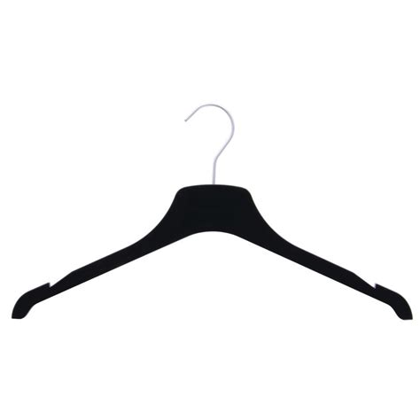 Black Plastic Clothes Hangers 17"