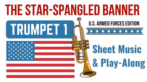 1st Trumpet | Star-Spangled Banner | Sheet Music and Play-Along - YouTube