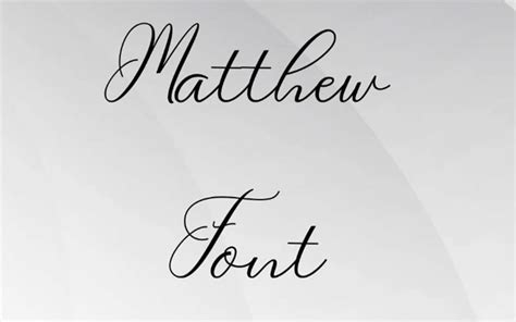 Matthew Font Free Download