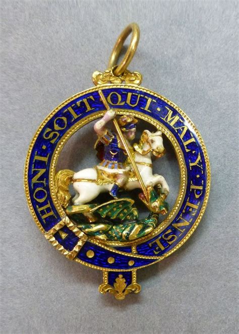 Badge of The Order of the Garter, in gold and enamel with St. George | Order of the garter ...