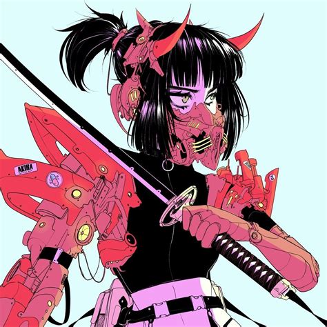 𝘺 𝘰 𝘴 𝘩 𝘪 𝘬 𝘰 よし | Cyberpunk art, Character art, Samurai art