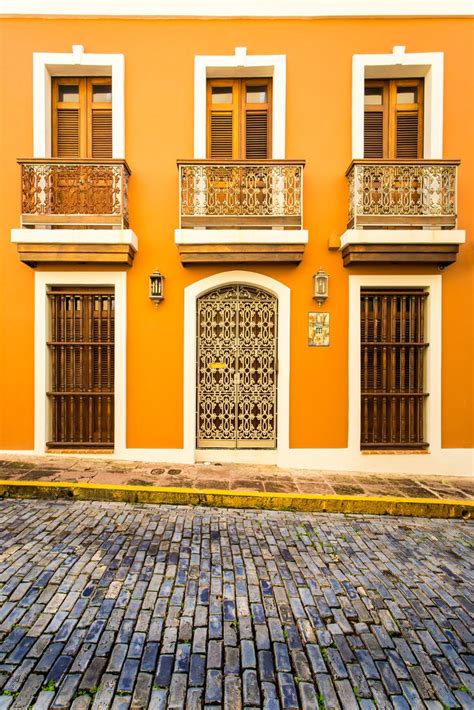 Typical Old San Juan House | House paint exterior, Yellow house ...