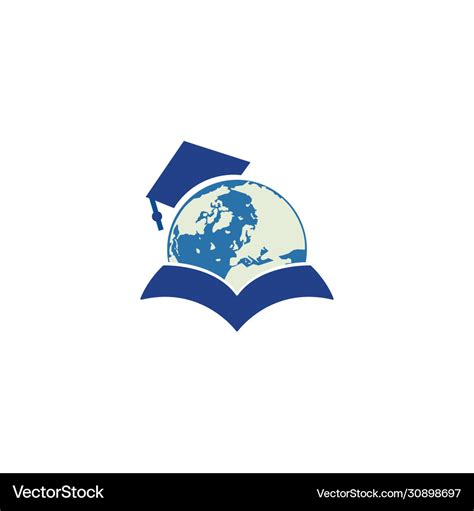 Study abroad logo design Royalty Free Vector Image