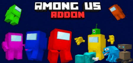 Among Us Add-on + Skins 4D Minecraft PE Addon / Mod