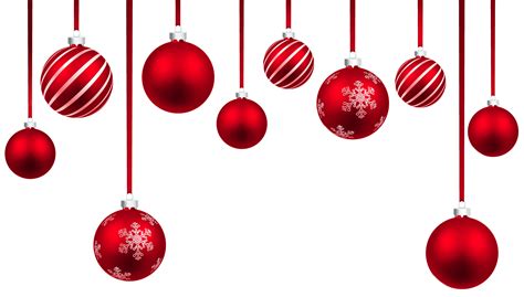 Festive Red Christmas Hanging Balls Decor