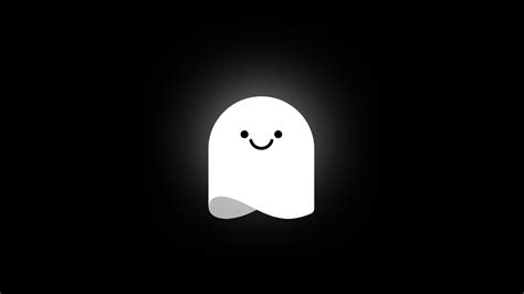 Ghost 4k Minimal Cute Wallpaper, HD Minimalist 4K Wallpapers, Images ...