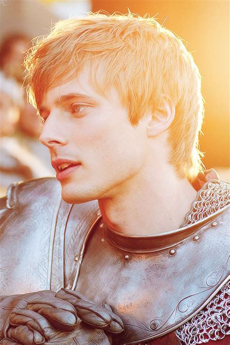 Bradley James as Arthur in my favorite series, BBC Merlin. He switches between protagonist and ...