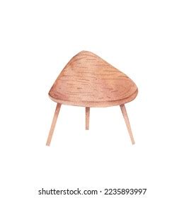 Watercolor Illustration Wooden Coffee Table Wooden Stock Illustration 2235893997 | Shutterstock