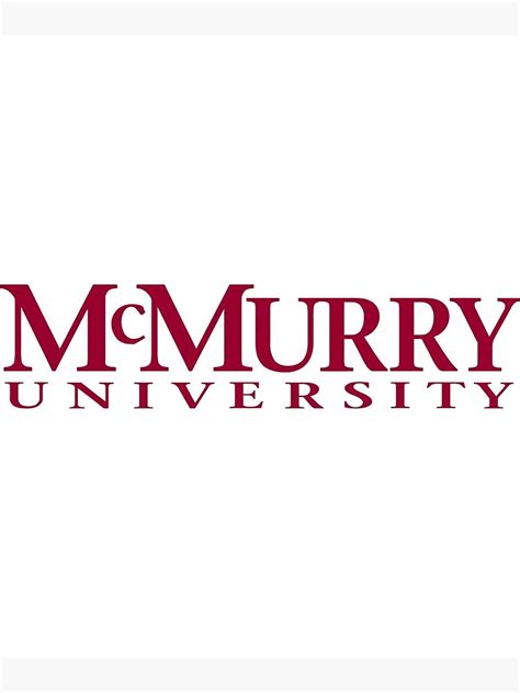 "McMurry University-Logo" Poster by driptip12 | Redbubble