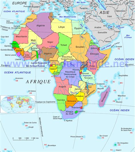 CARTES DE L'AFRIQUE ~ World Of Map