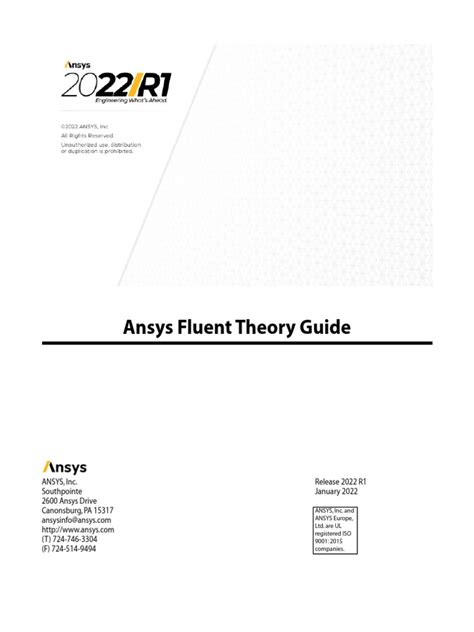 Ansys Fluent Theory Guide | PDF | Fluid Dynamics | Turbulence