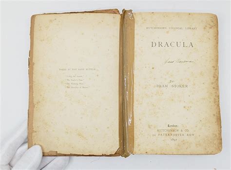 Extremely Rare Dracula First Edition Literary Masterpiece for Auction - LAFM