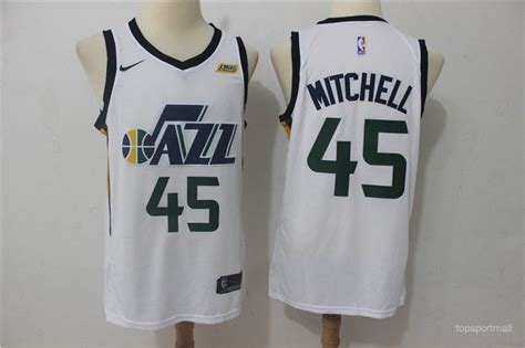 45 Donovan Mitchell Stitched Jersey Size S to 3 XL white