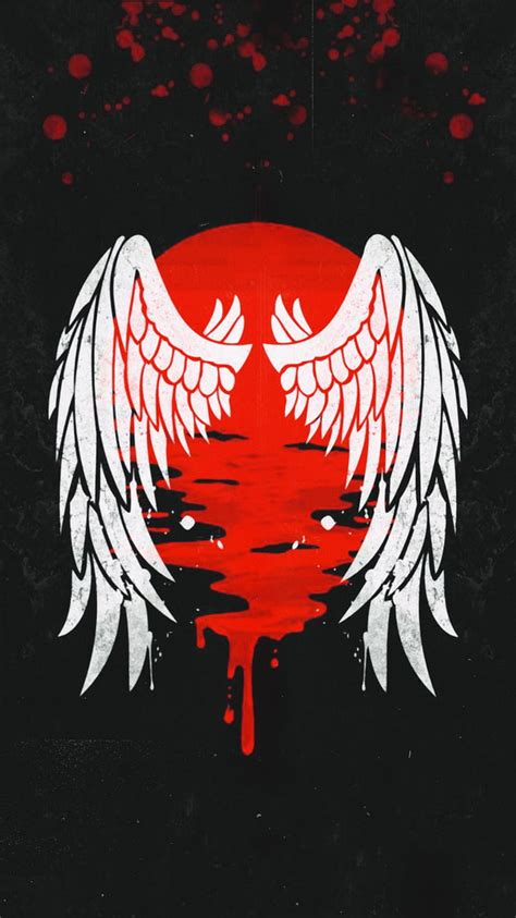 Blood wings, red, huawei, moon, samsung, hatred, night, peace, iphone, HD phone wallpaper | Peakpx