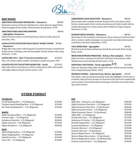 Blu Kouzina Menu Singapore Prices 2024 - Promotions & Reviews